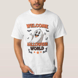 : Design de Camisa de T-Shirt Única "Bem-vindo"