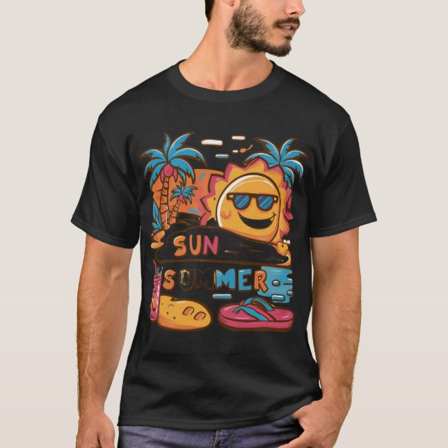 Design de camisa de verão, Design de camiseta de p (Frente)