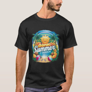 Design de camisa de verão, Design de camiseta de p