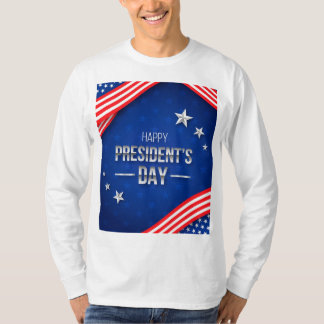 Design de Camisa do Dia do Presidente Patriótico
