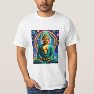 Design de Camisa do Universo de Buda Cósmica Radia