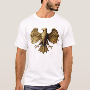 Design de Camisa T da Águia ouro Gráfico de aves