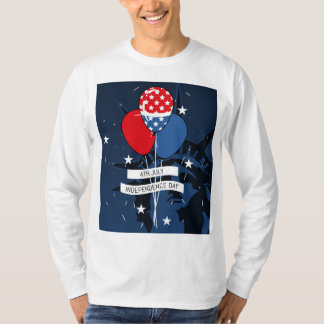 design de Camisa T de 4 de julho