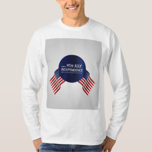 design de Camisa T de 4 de julho
