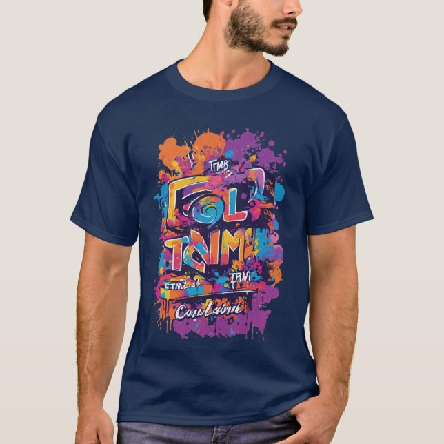 Design de Camisa T de Execução do Grafite Colorpal (Frente)