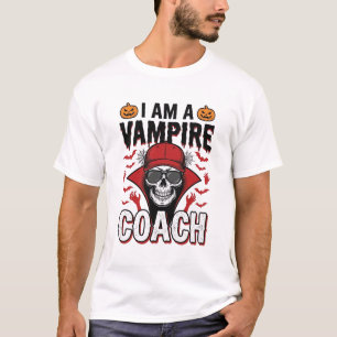 Design de Camisa Vintage de Caveira de Treinador d