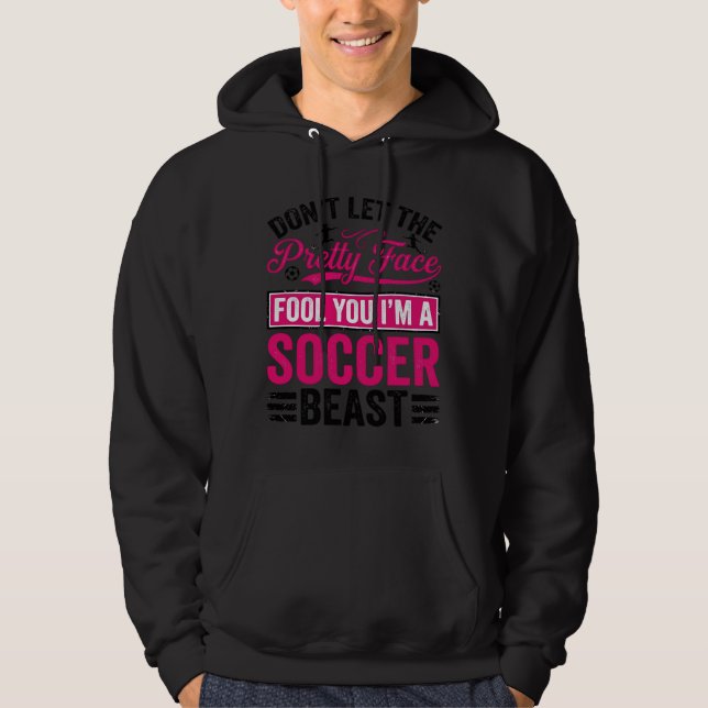 Design de Camisa Vintage Pretty Face Soccer Beast_ (Frente)