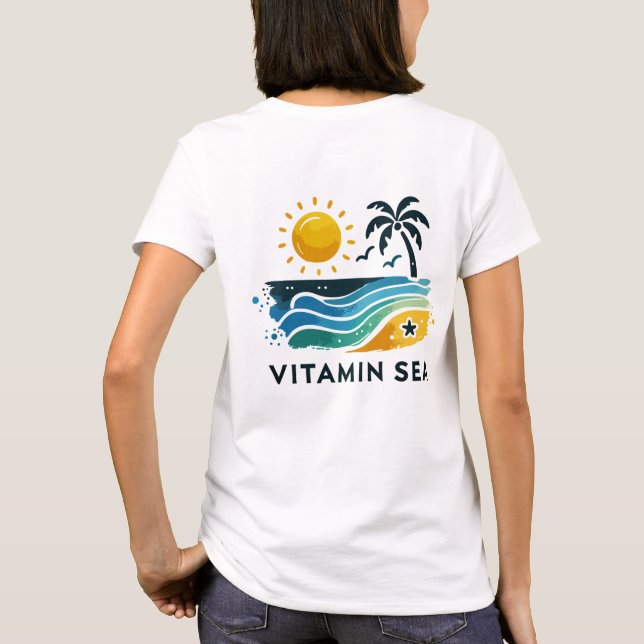 Design de Camisas de Praia - Mulher da Captura do  (Verso)