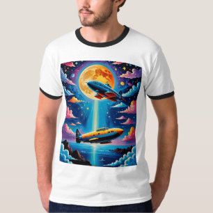 Design de Camisas de Serras Submarinas Surreais