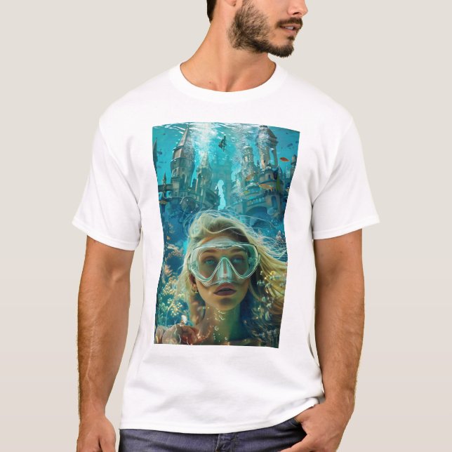 Design de Camisas Submarinas de Encantação de Cida (Frente)