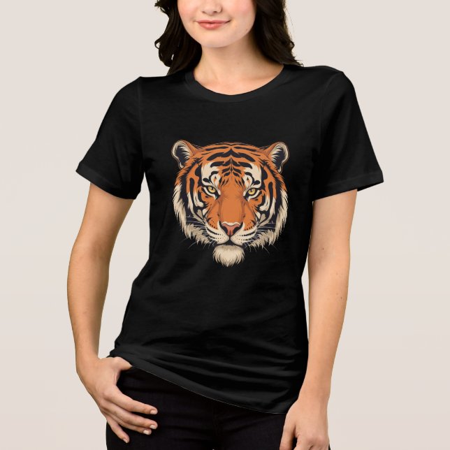 Design de Camiseiros De Cabeça De Tigre - Ani Selv (Frente)