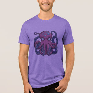 Design de Camiseiros T Monstro de Octopus Vetor - 