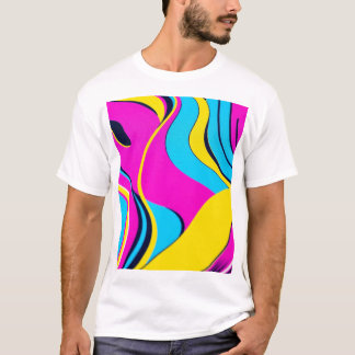 Design de camiseta Abstrato geométrica futurística