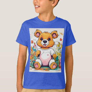 Design de Camiseta Animal para Crianças Rebeldes