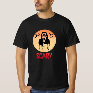 Design de camiseta assustador do Ghostface no Hall