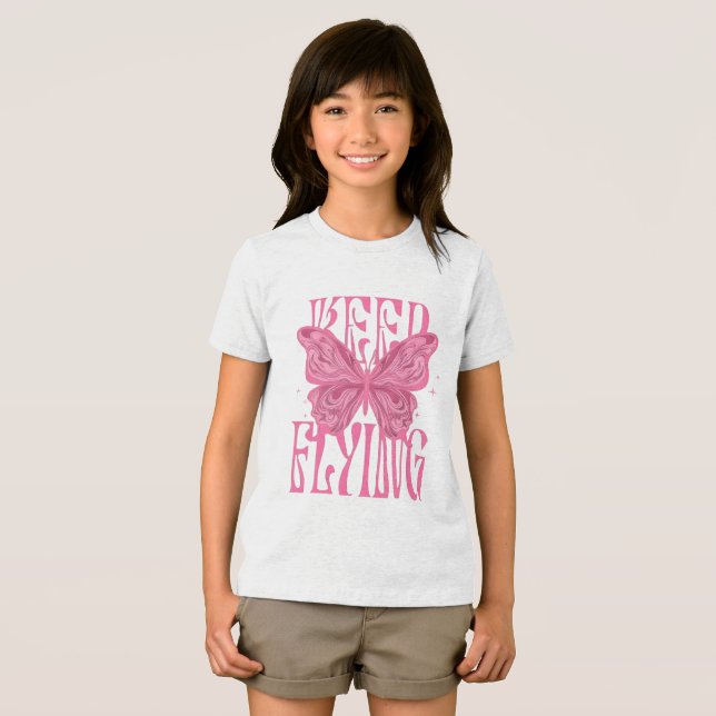 design de camiseta borboleta (Frente Completa)