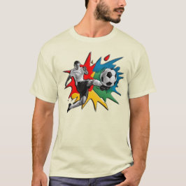 Design de camiseta chute de futebol Color Splash"