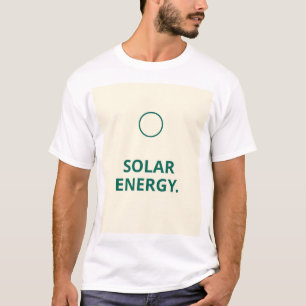 design de camiseta com citação "Energia Solar" mod