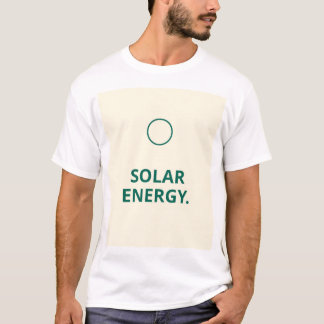 design de camiseta com citação "Energia Solar" mod