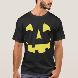 Design de camiseta com sorriso de abóbora