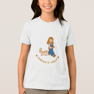 design de camiseta compartilhar é cuidar