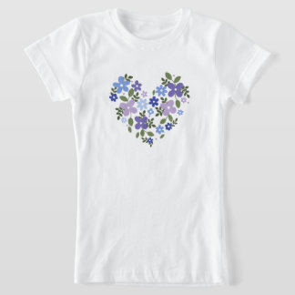 design de camiseta de amor de flor