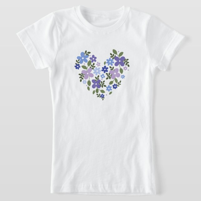 design de camiseta de amor de flor (Postura )