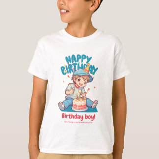 design de camiseta de aniversário feliz