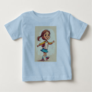 Design de Camiseta de Bebê: Um Delight para Menina