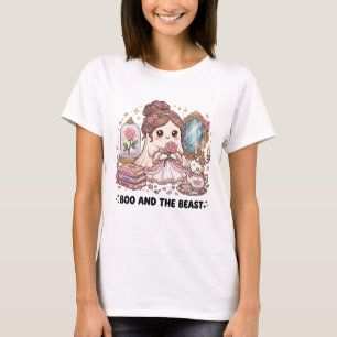 Design de camiseta de conto de fadas fofo Boo, Fan