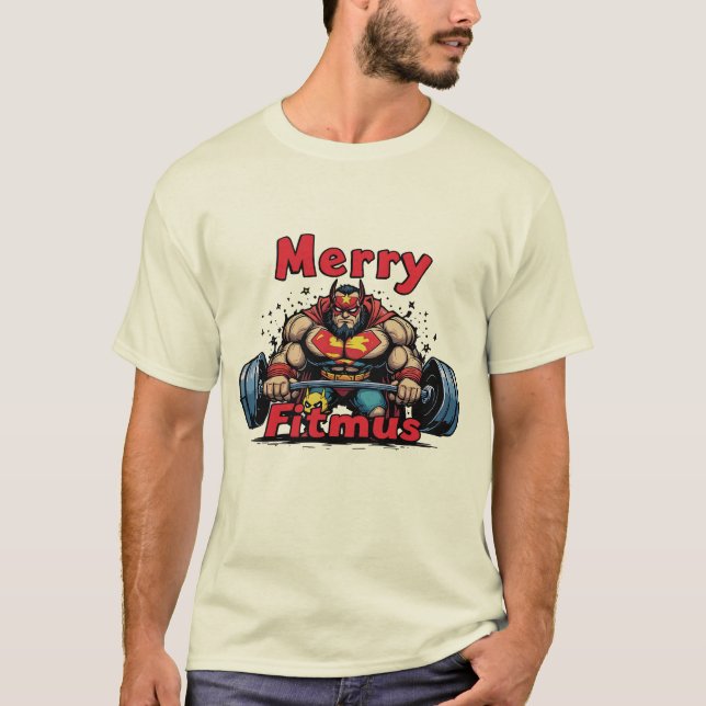 design de camiseta de ginástica de Natal orgulhosa (Frente)