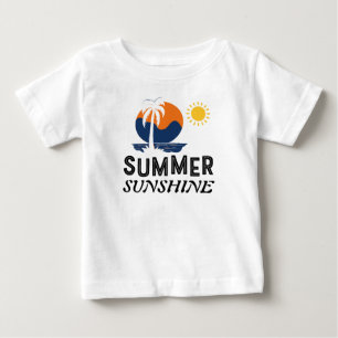 Design de camiseta de jersey fina para bebê verão