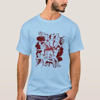 Design de camiseta de jogo de futebol