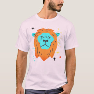 Design de camiseta de leão muito fofo