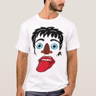 Design de camiseta de máscara de um homem muito es