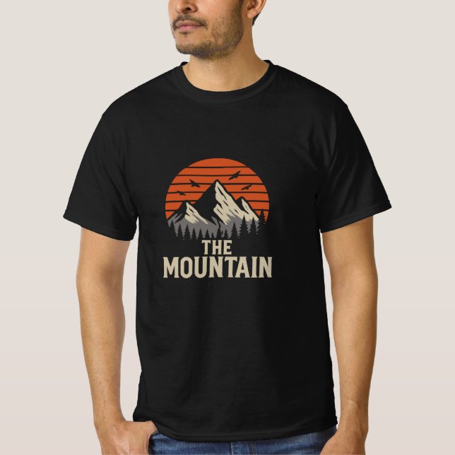 design de camiseta de montanha (Frente)