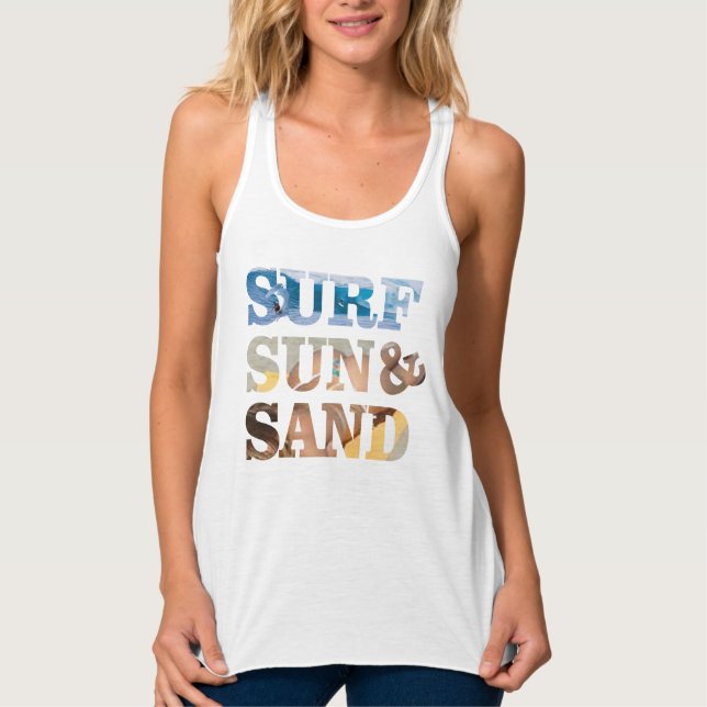 design de camiseta de praia de verão e sol-surf de (Frente)