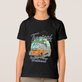 Design de Camiseta de Praia Tropical