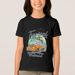 Design de Camiseta de Praia Tropical