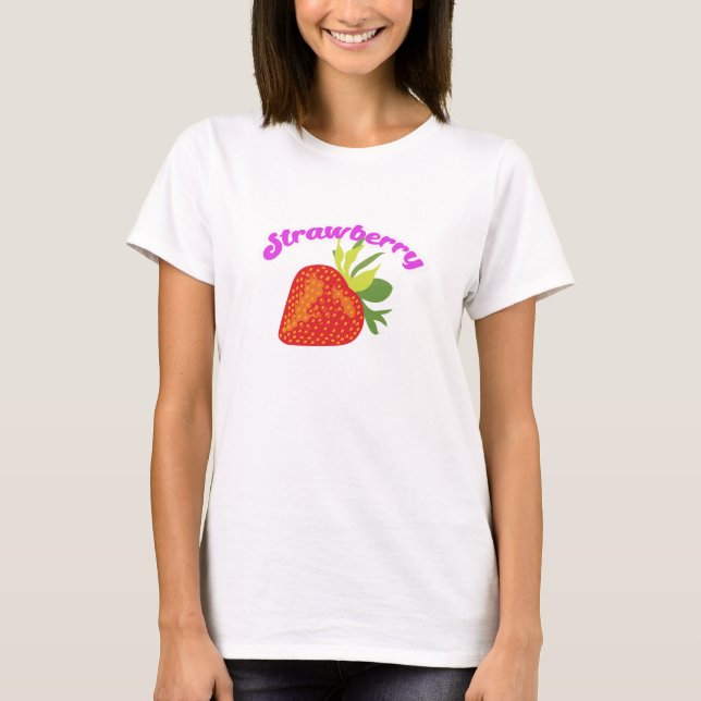 Design de camiseta de Strawberry, Namorada legal (Frente)