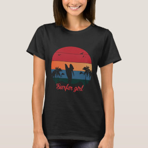 Design de camiseta de surfista
