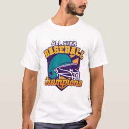 Design de camiseta desportiva de baseball