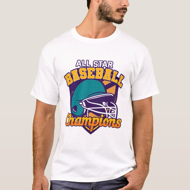 Design de camiseta desportiva de baseball (Frente)