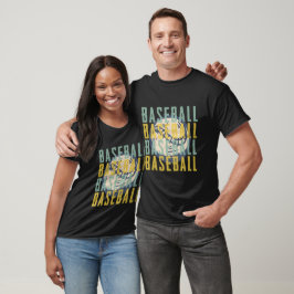 Design de camiseta desportiva de baseball