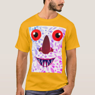 Design de camiseta fantasma colorida