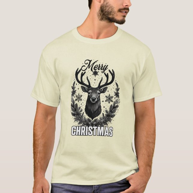 Design de camiseta Feliz de Natal (Frente)