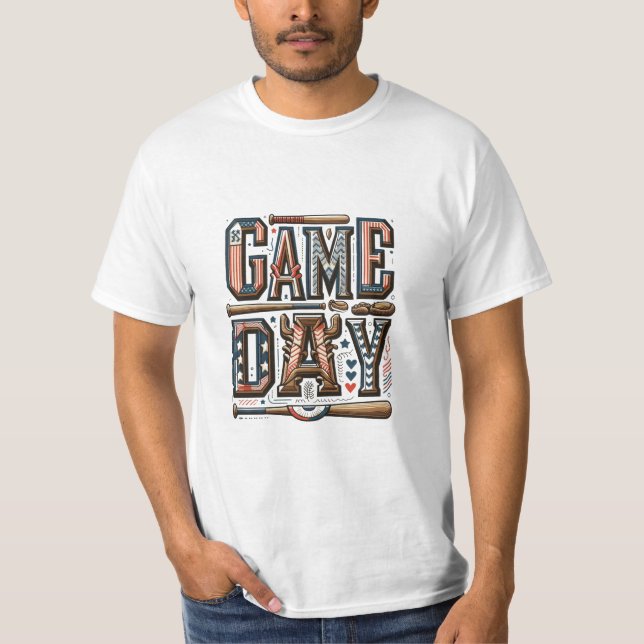 design de camiseta "GAME DAY" (Frente)