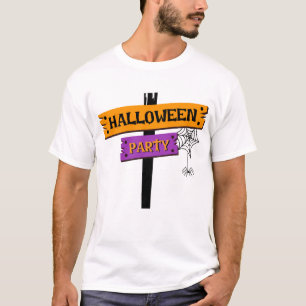 Design de camiseta gráfica assustadora para festa