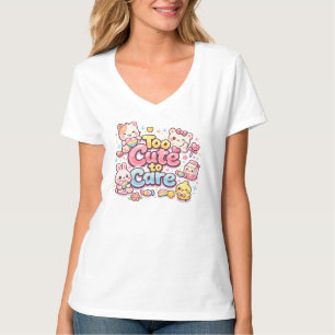 Design de Camiseta Gráfica Kawaii Fofa