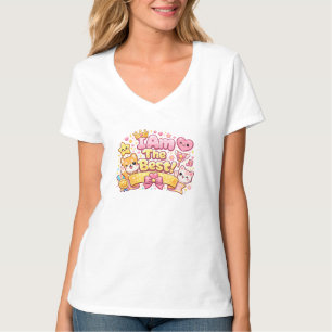 Design de Camiseta Gráfica Kawaii Fofo